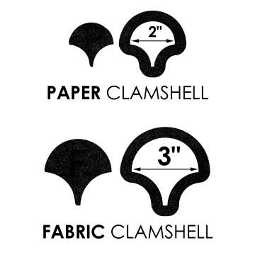 English Paper Piecing Clamshell Template & Fussy-Cut Window